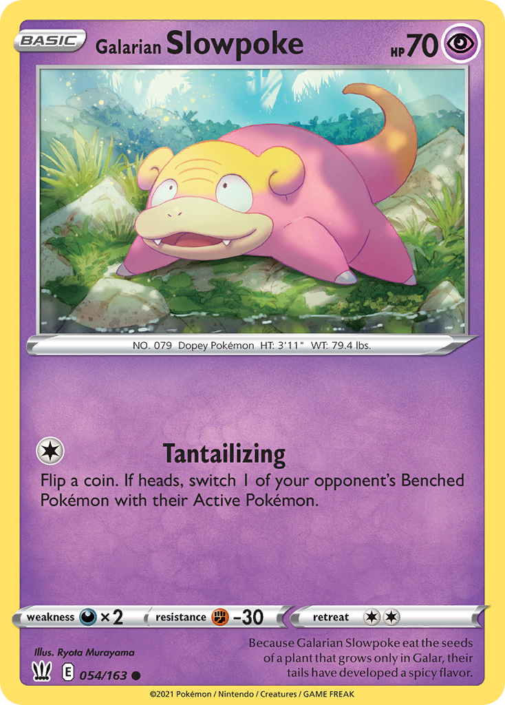 Galarian Slowpoke card