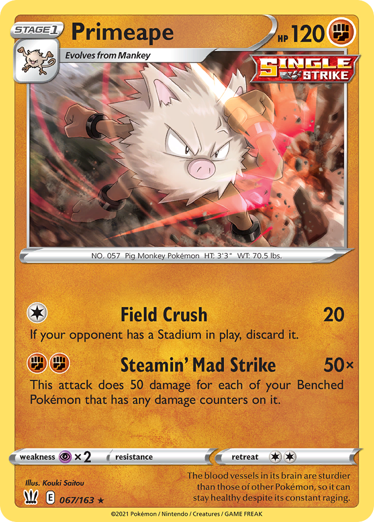 Primeape card