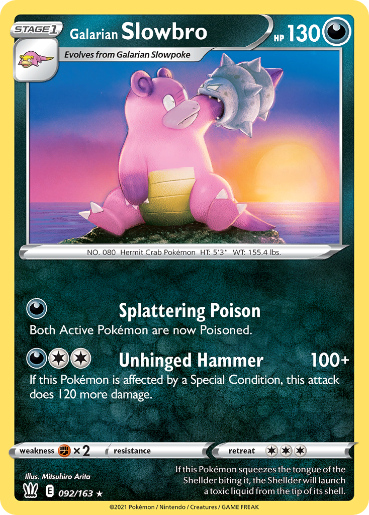 Galarian Slowbro card