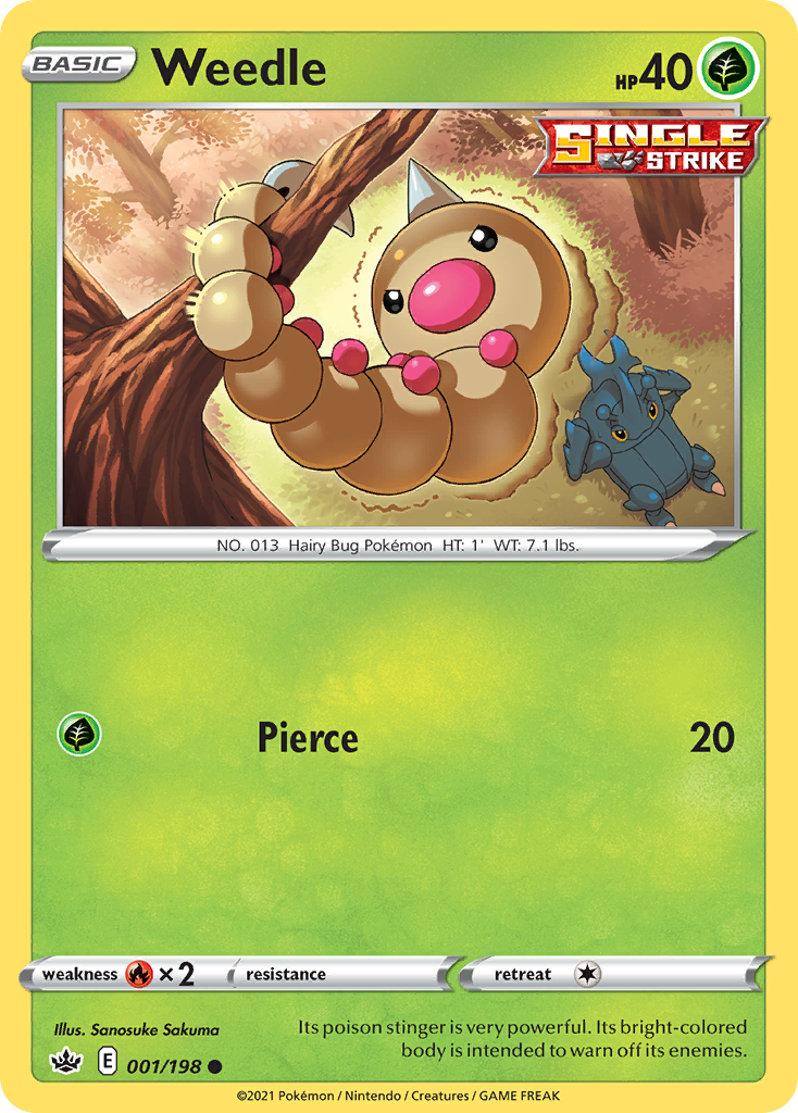 Weedle card