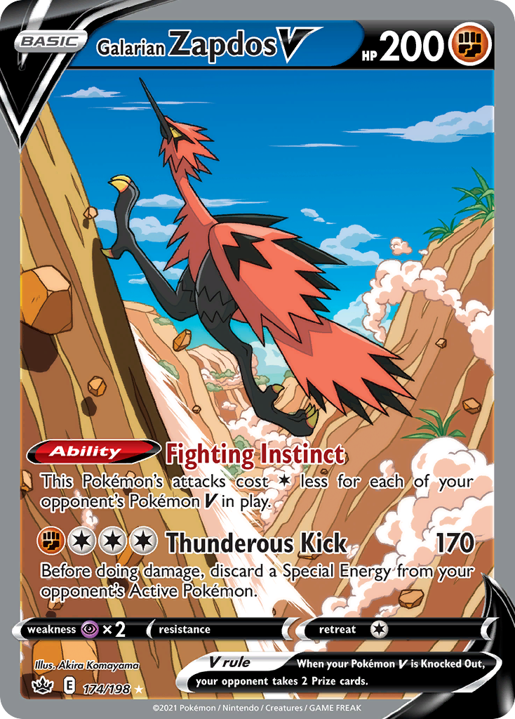 Galarian Zapdos V card