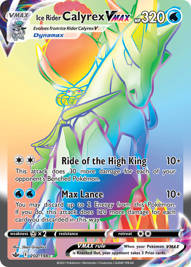 Ice Rider Calyrex VMAX card