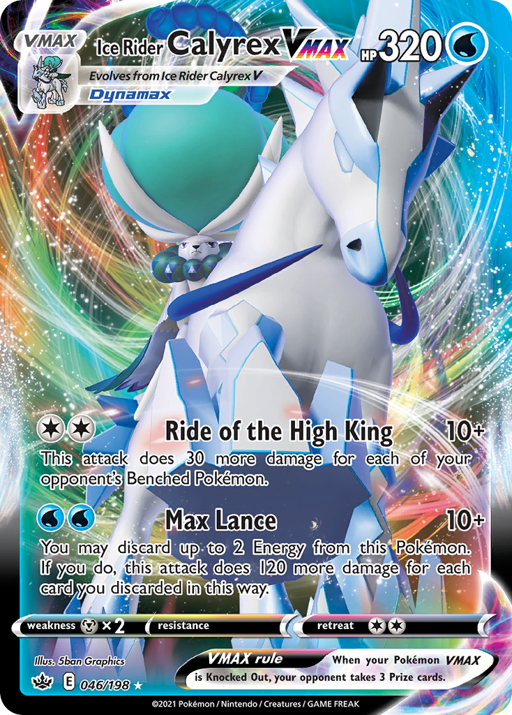 Ice Rider Calyrex VMAX card