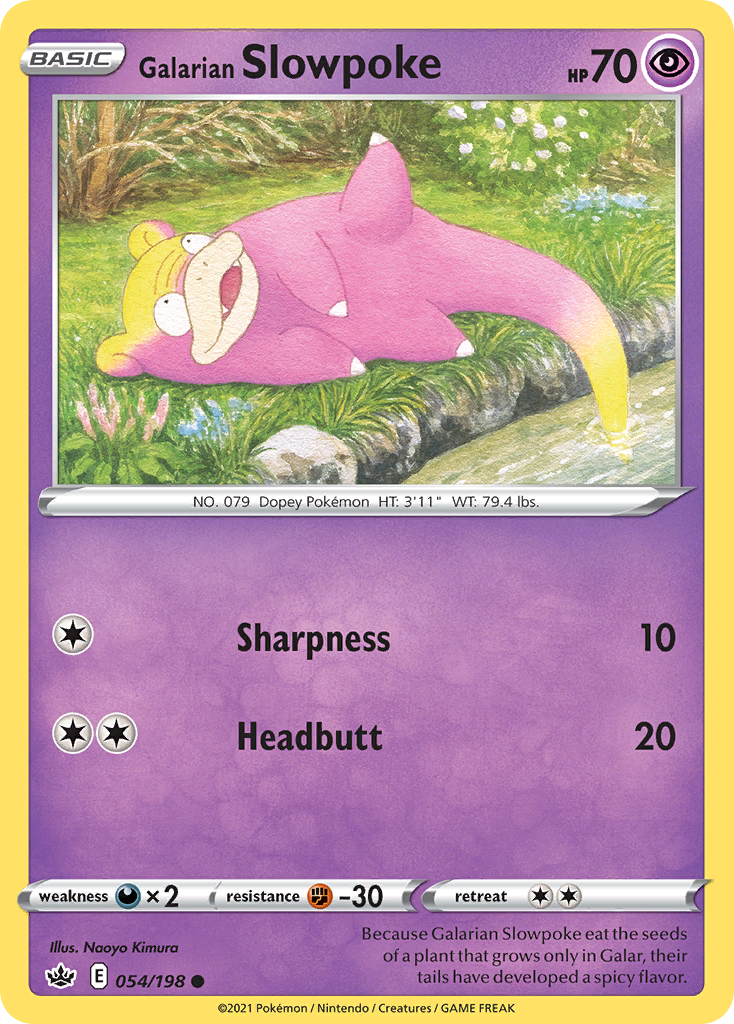 Galarian Slowpoke card