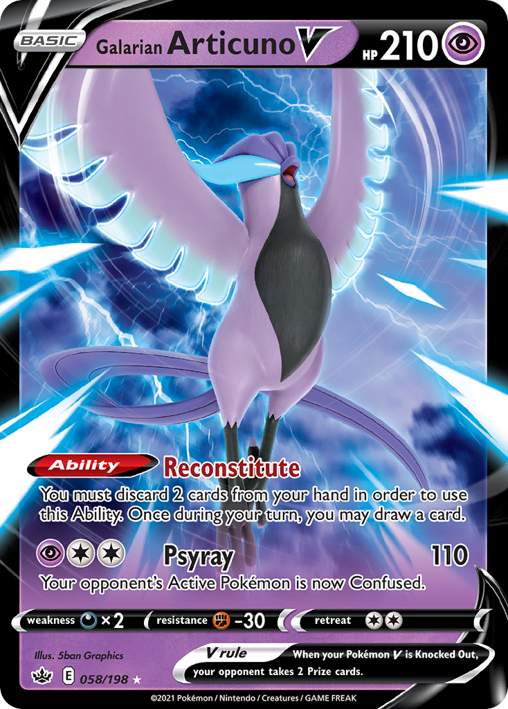 Galarian Articuno V card