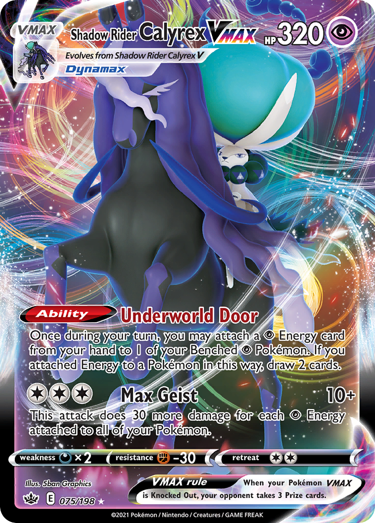 Shadow Rider Calyrex VMAX card