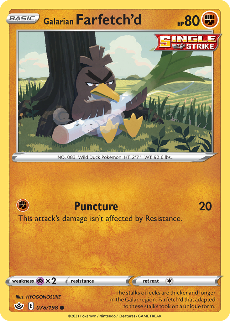 Galarian Farfetch'd card