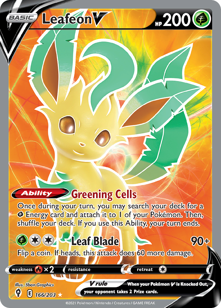 Leafeon V card