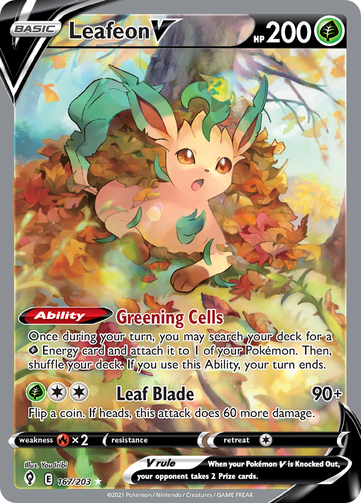 Leafeon V card