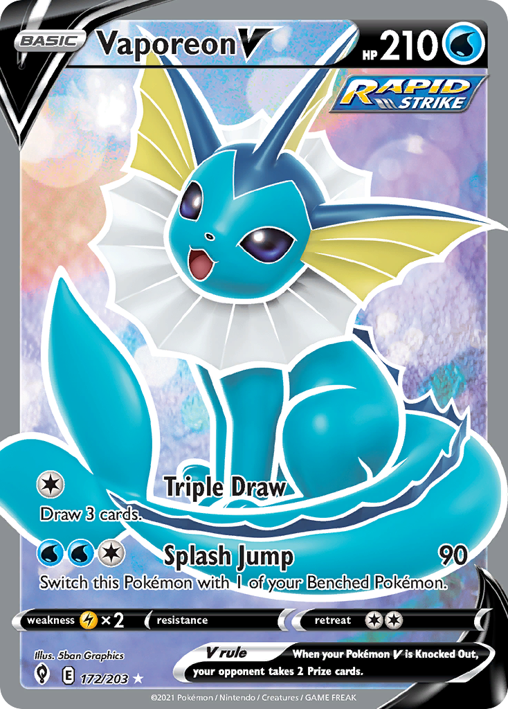 Vaporeon V card