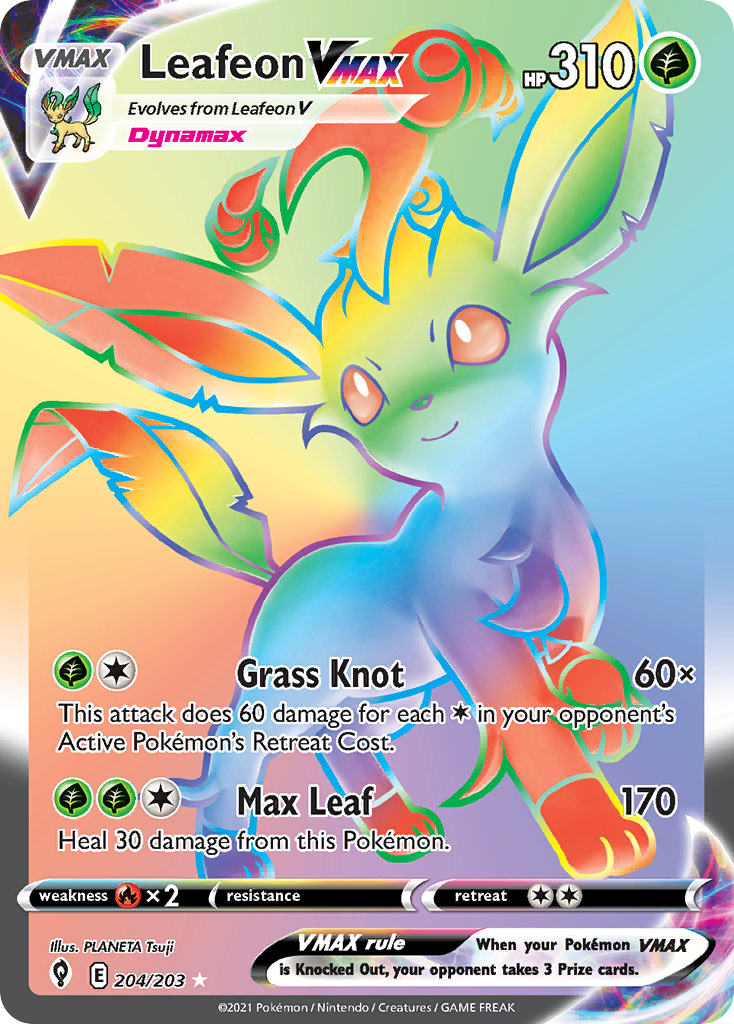 Leafeon VMAX card