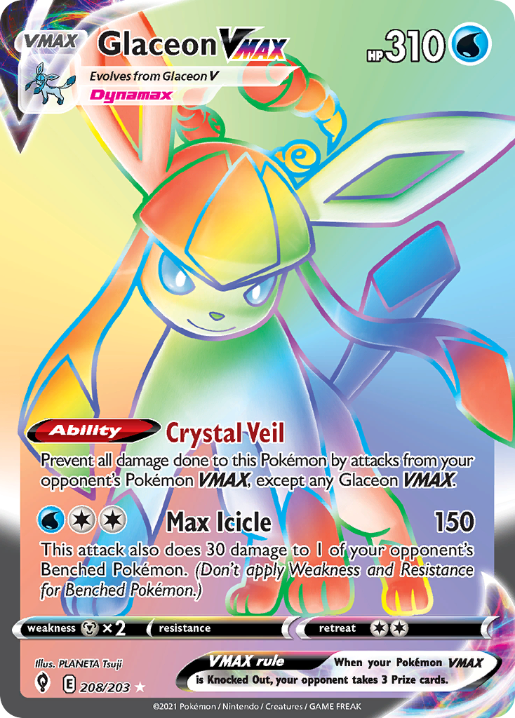 Glaceon VMAX card