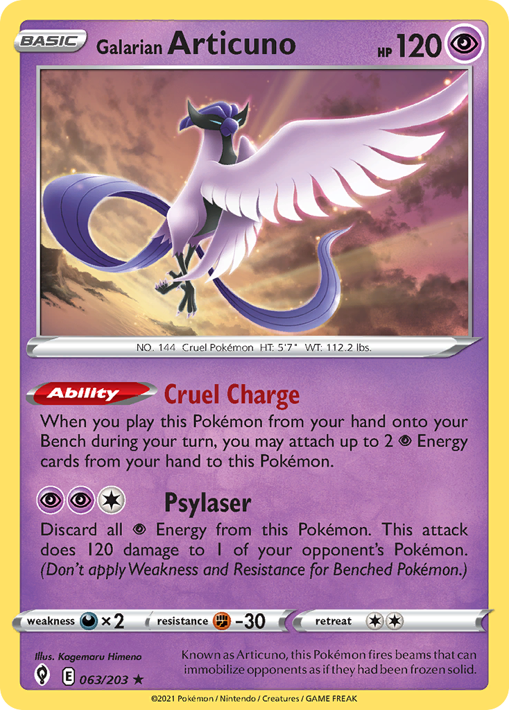 Galarian Articuno card