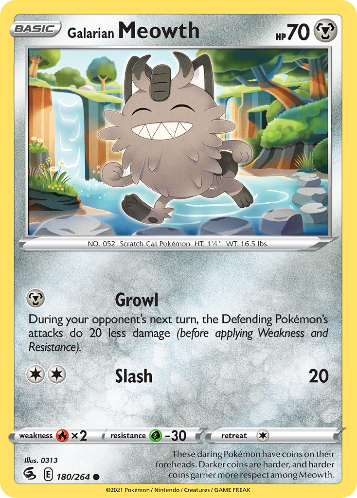 Galarian Meowth card