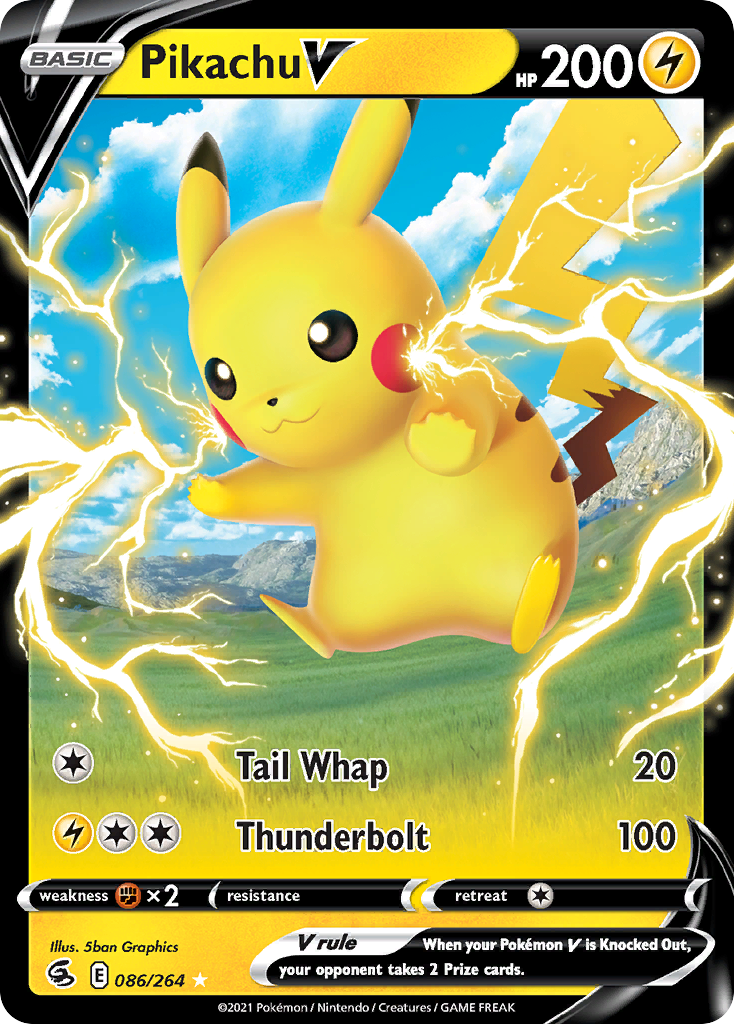 Pikachu V card