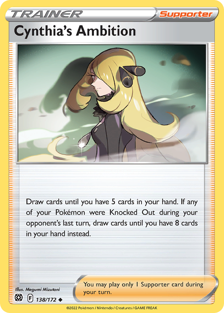 Cynthia's Ambition card