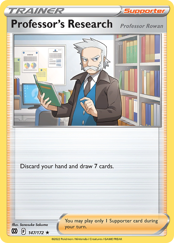 Professor's Research card