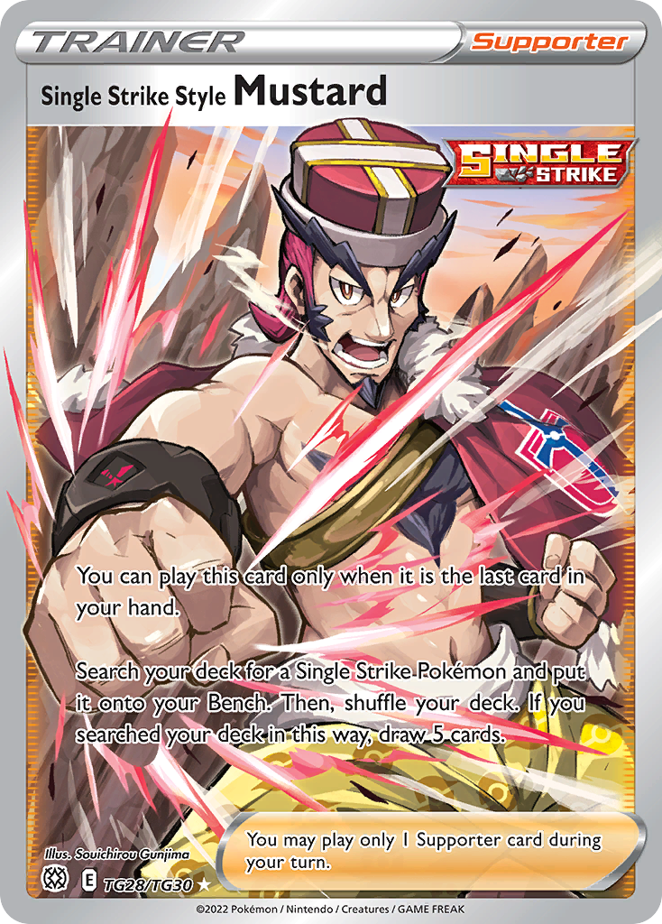 Single Strike Style Mustard card