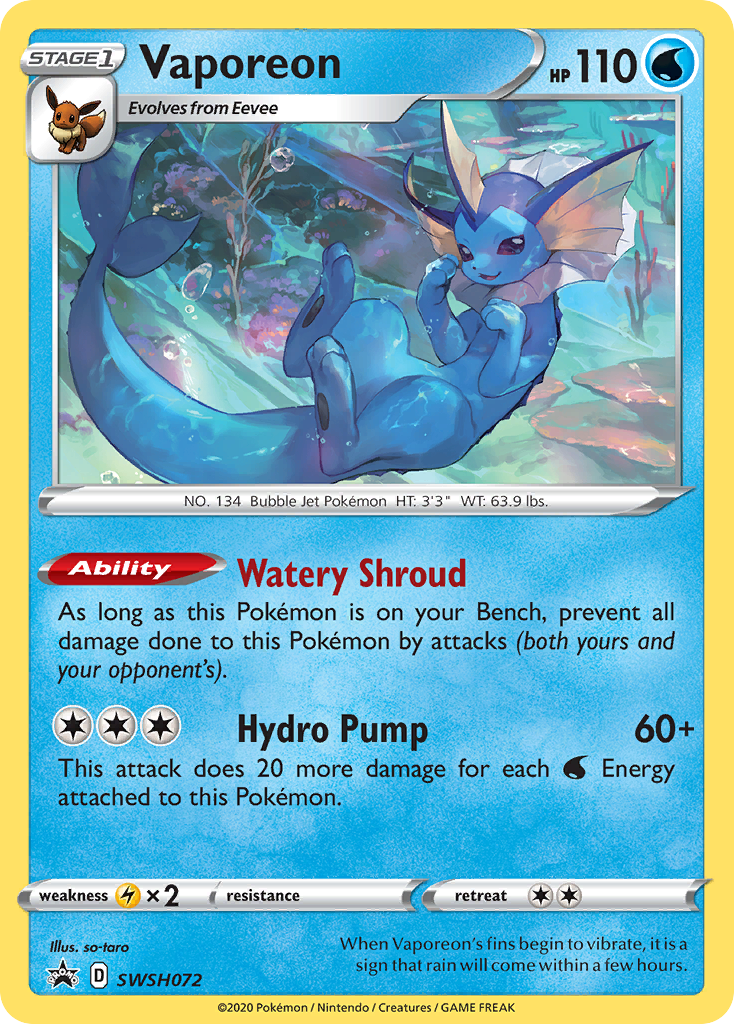 Vaporeon card