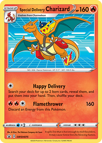 Special Delivery Charizard card