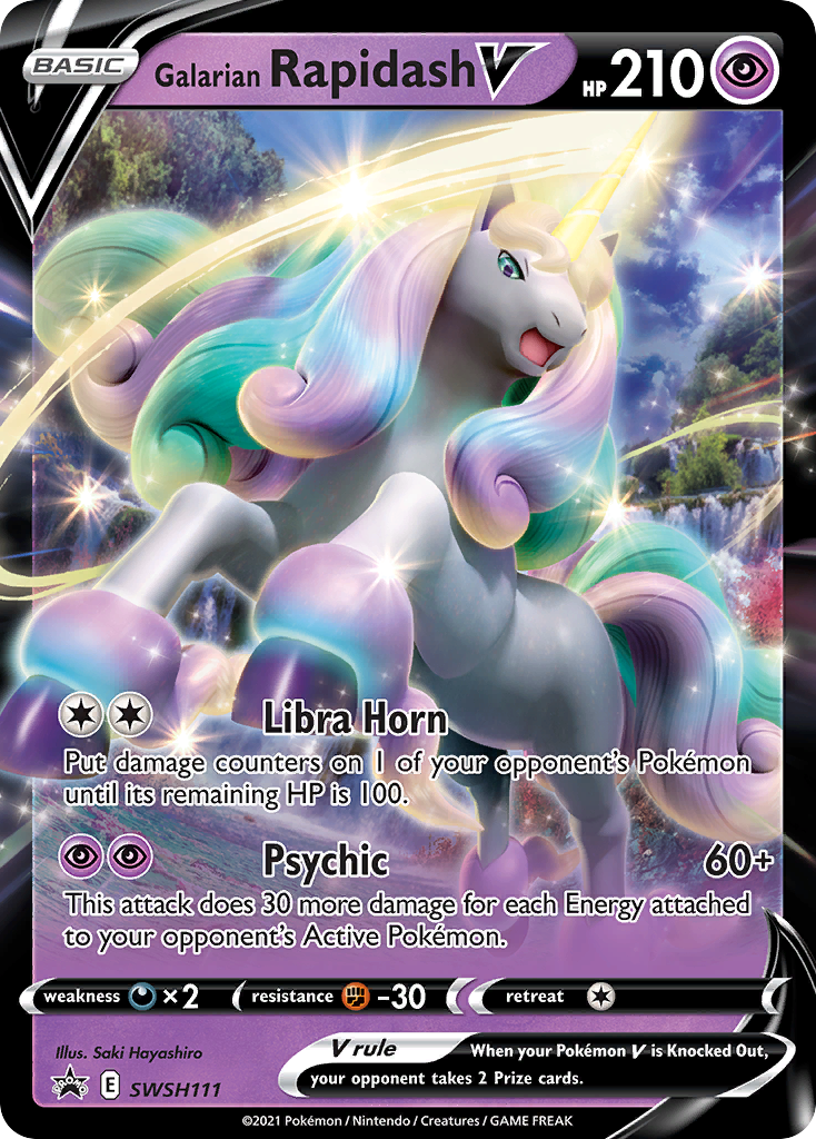 Galarian Rapidash V card