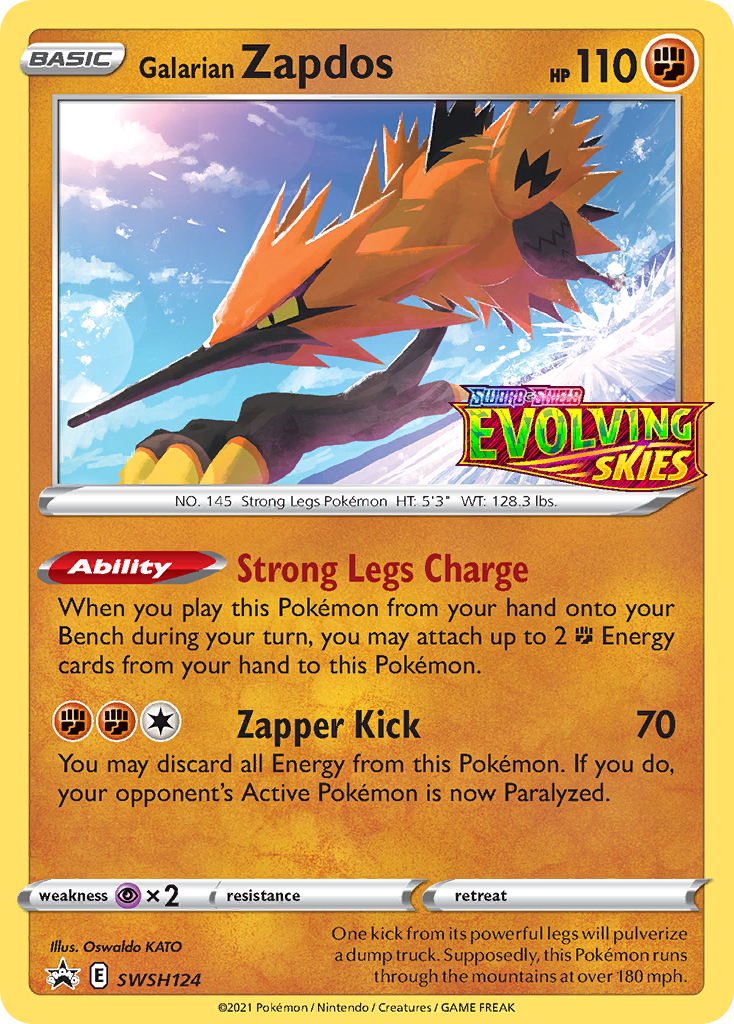 Galarian Zapdos card