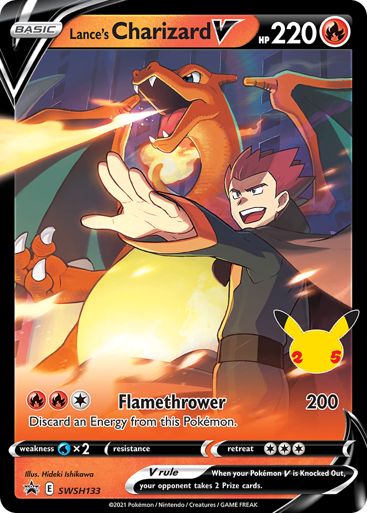 Lance's Charizard V card