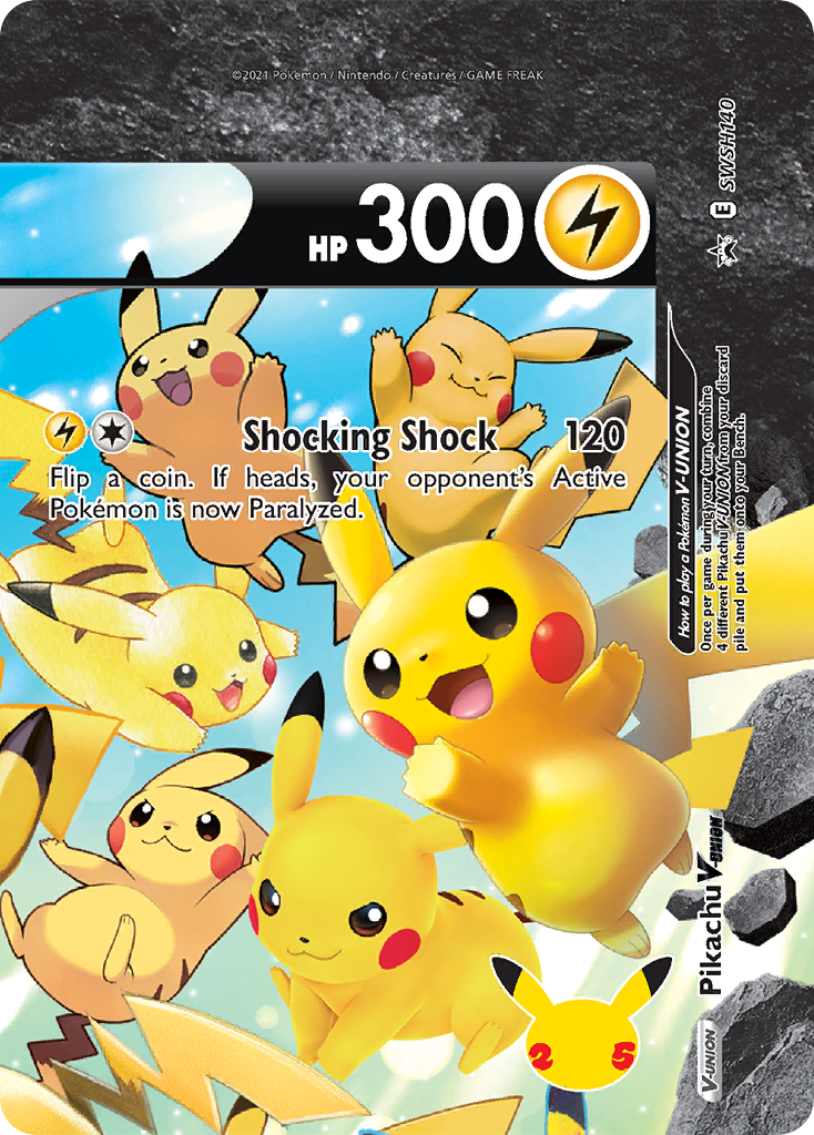 Pikachu V-UNION card