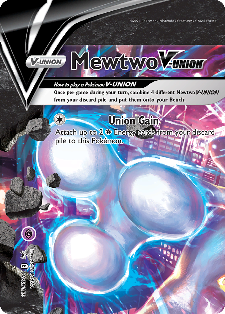 Mewtwo V-UNION card