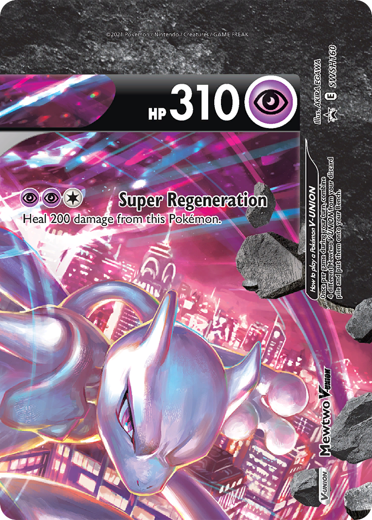 Mewtwo V-UNION card