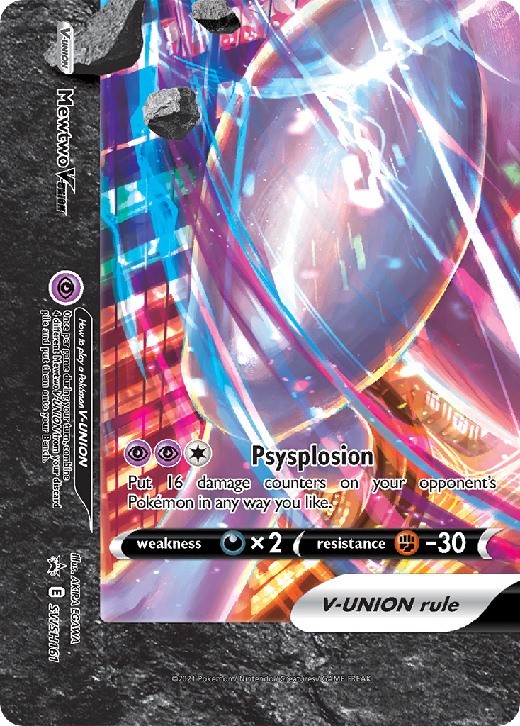 Mewtwo V-UNION card