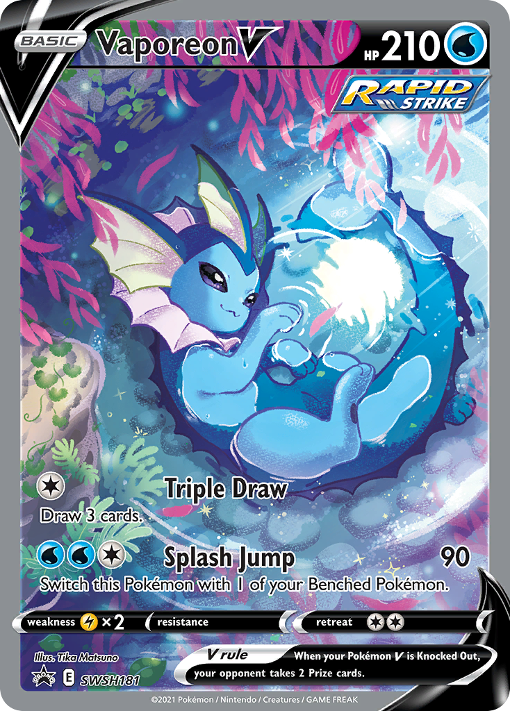 Vaporeon V card