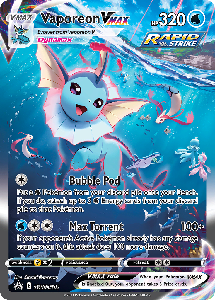 Vaporeon VMAX card