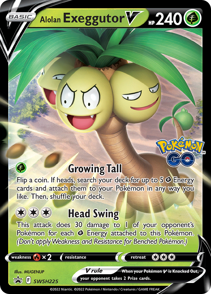 Alolan Exeggutor V card