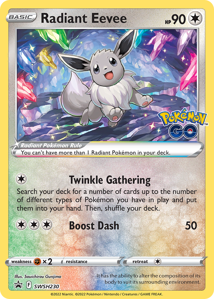 Radiant Eevee card