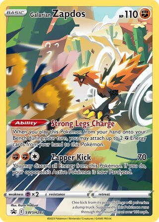 Galarian Zapdos card