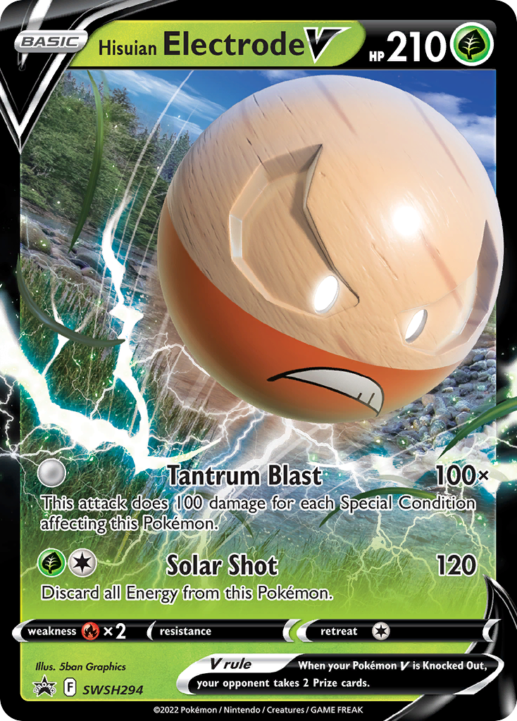 Hisuian Electrode V card