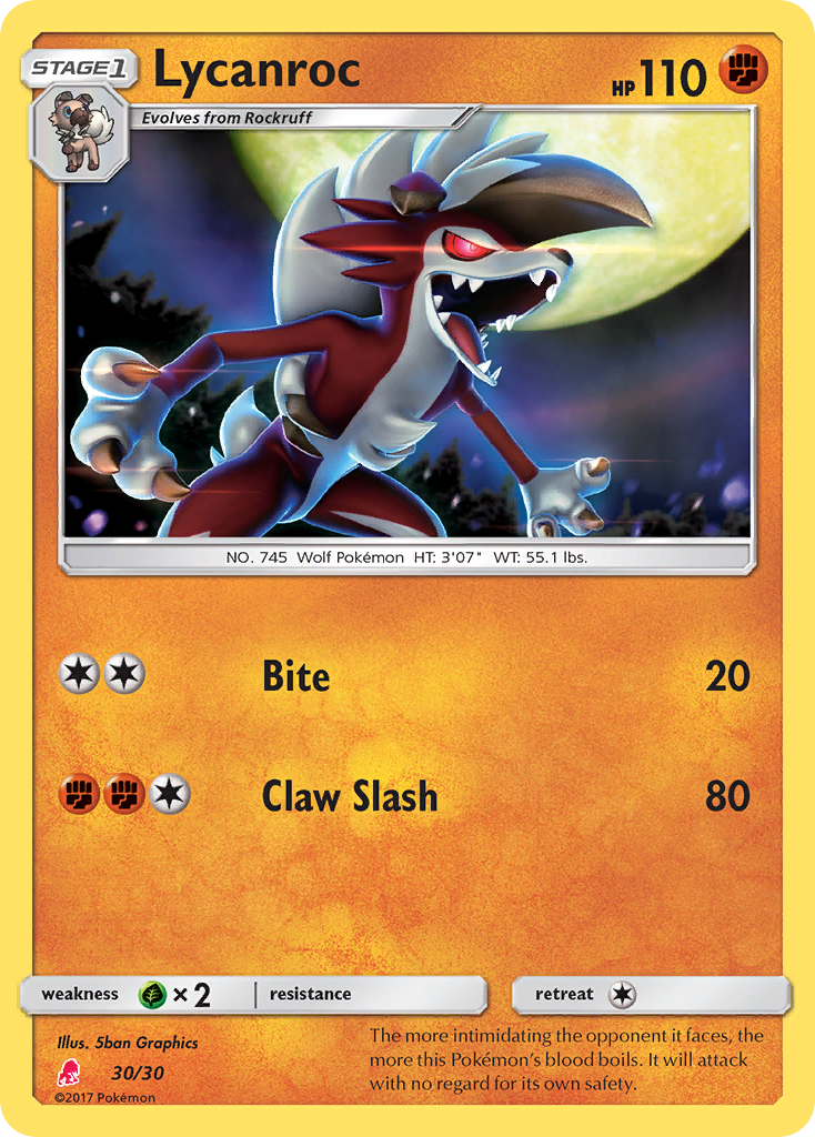 Lycanroc card