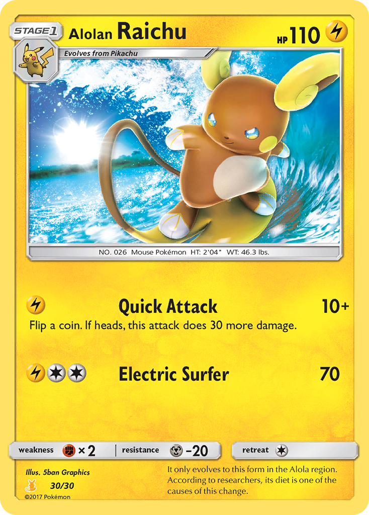 Alolan Raichu card