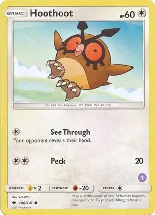 Hoothoot card