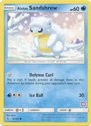 Alolan Sandshrew card