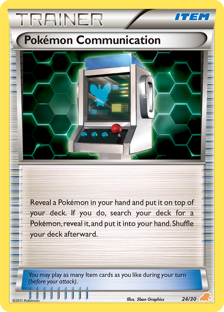 Pokémon Communication card