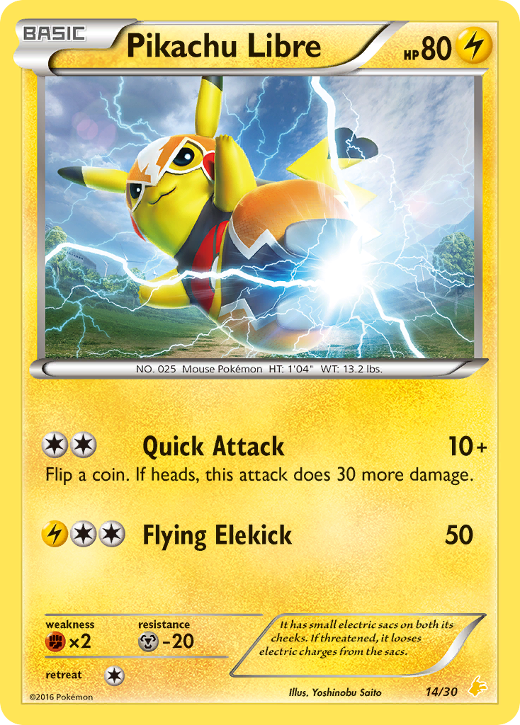 Pikachu Libre card