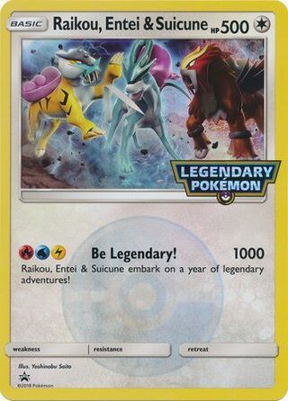 Raikou, Entei & Suicune card