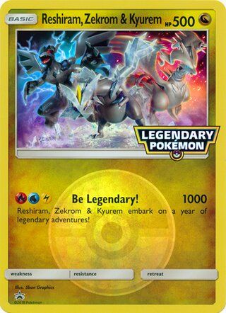 Reshiram, Zekrom & Kyurem card