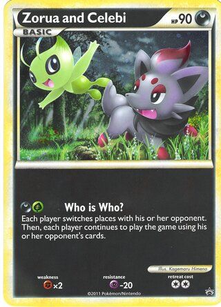 Zorua and Celebi card