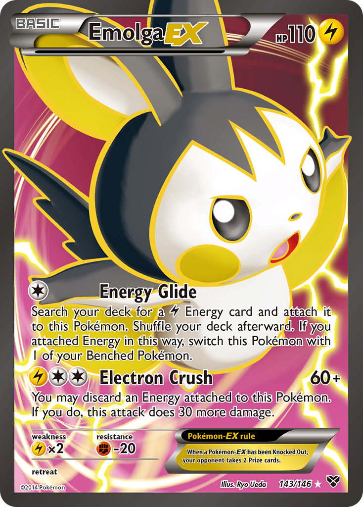 Emolga EX card