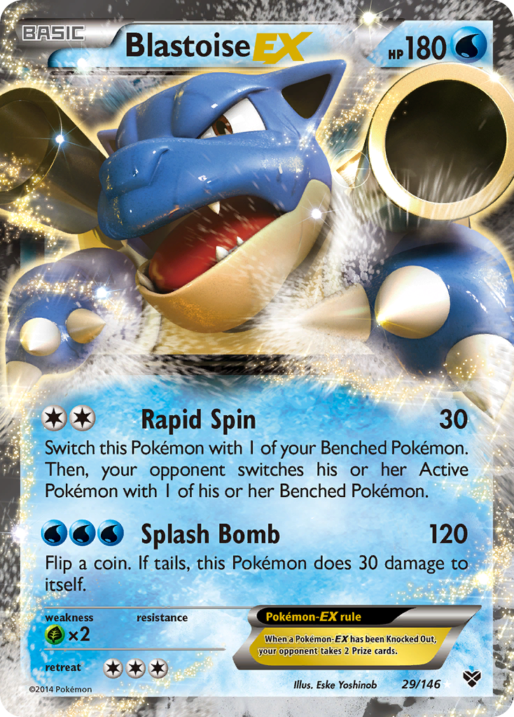 Blastoise EX card