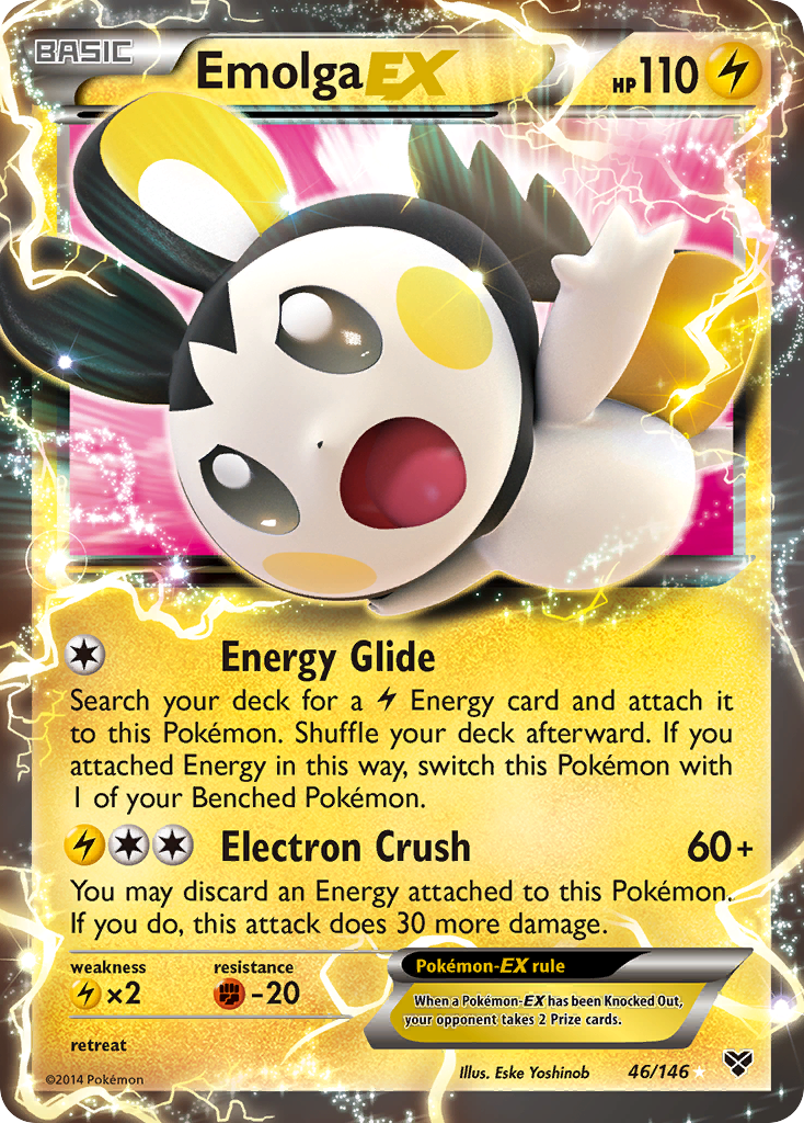 Emolga EX card