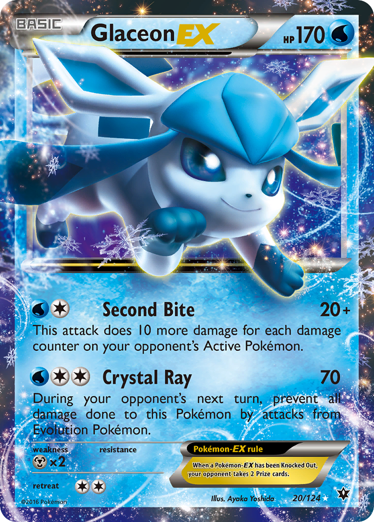 Glaceon EX card